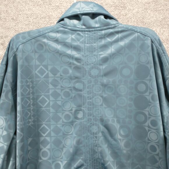 Sean John Men's Full Zip Bomber Jacket Blue XXL 2XL Geometric Zip Sleeve - Picture 8 of 16